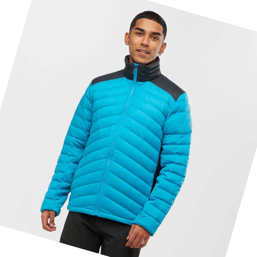 Salomon ESSENTIAL XWARM DOWN INSULATED Erkek Ceket Mavi | TR 3309DFM